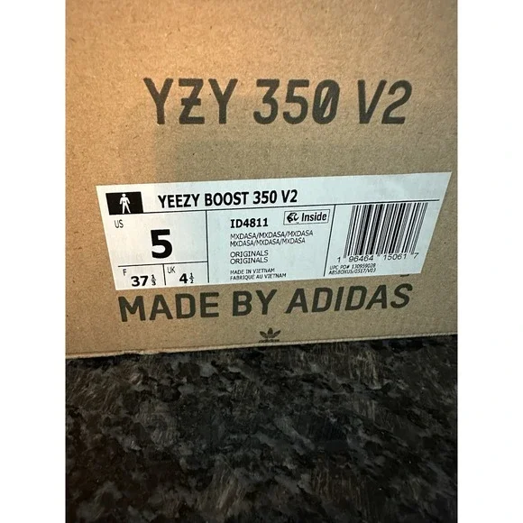 adidas Yeezy Boost 350 V2 MX Dark Salt Sneakers ID4811 Men's Sz 5 Shoe. NWB